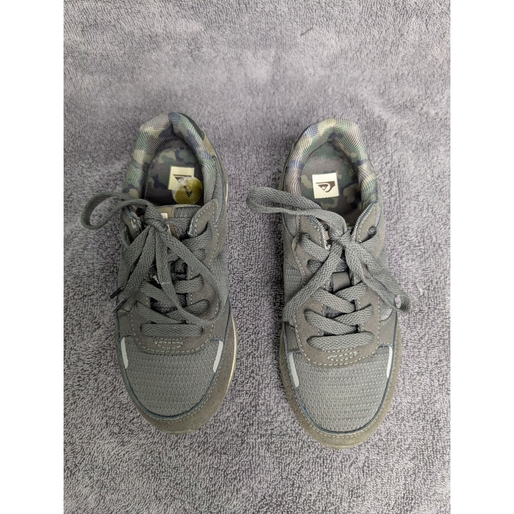 Quiksilver Beaumont Boys Grey Camo Sneakers CQ10115Y-GZG Size 1